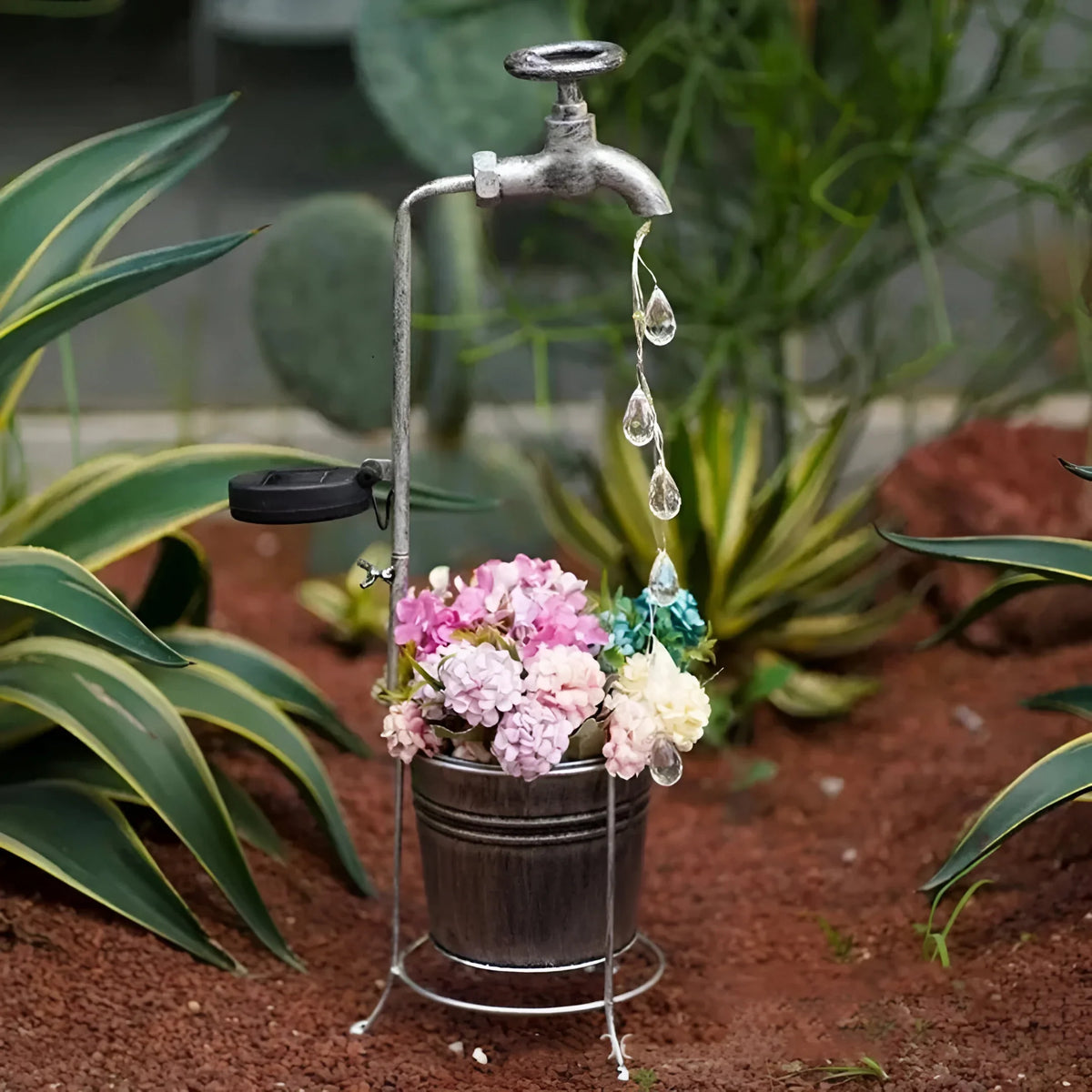 Garden Tap Solar Feature Light