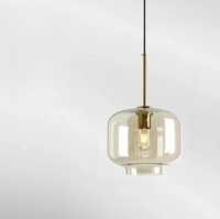 Glass Shade Pendant Light 15-28cm