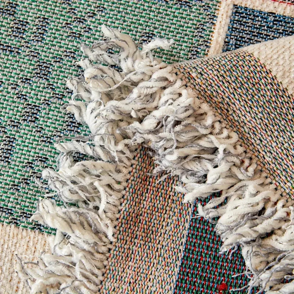 Boho Knitted Tassel Sofa Cover