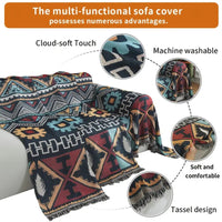 Aztec Geometric Sofa Cover