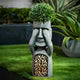 Sculpted Face Solar Planter