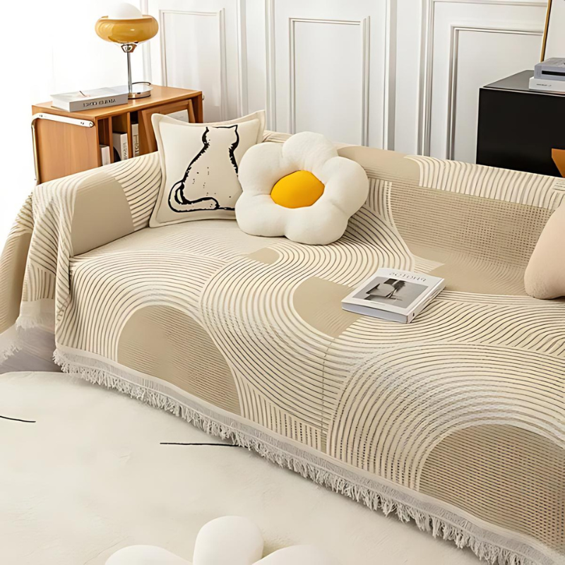 CozyCover Tasselled Sofa Cover