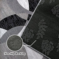 Orbit Weave Geometric Velvet Rug