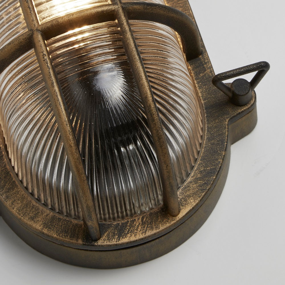 Antique Brass Outdoor Wall Light