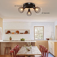 Adjustable Iron Spotlight Ceiling Light
