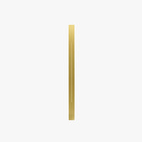 Azino Slim LED Wall Light in brushed gold finish shown switched off on white background