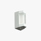 Marvo Up-Down Outdoor Wall Light in white on a plain white background, clear acrylic lens panel and dark base