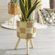 Woven Bamboo Plant Basket Stand