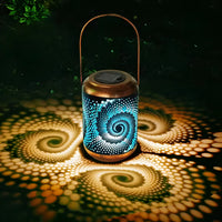 Patterned Solar Garden Lantern