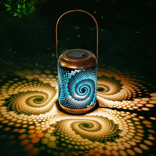 Patterned Solar Garden Lantern