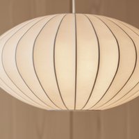 Japandi Knitted Silk Pendant Light