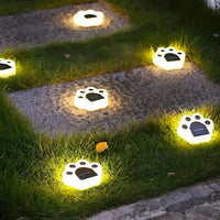 Paw Print Solar Garden Light