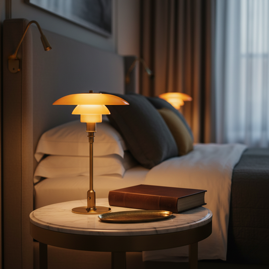 Hand-Blown Glass Table Lamp 47cm