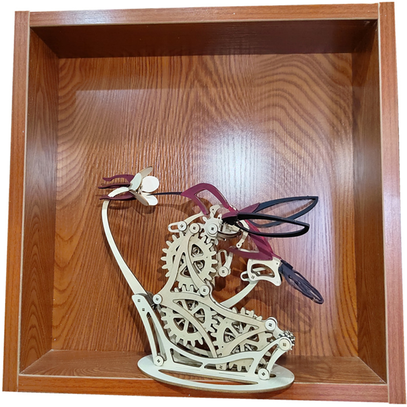 Balancing Wooden Hummingbird Sculpture