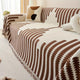 Monochrome Fern Chenille Sofa Cover