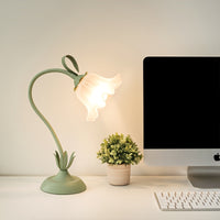 Cast Iron Flower Table Lamp 50cm