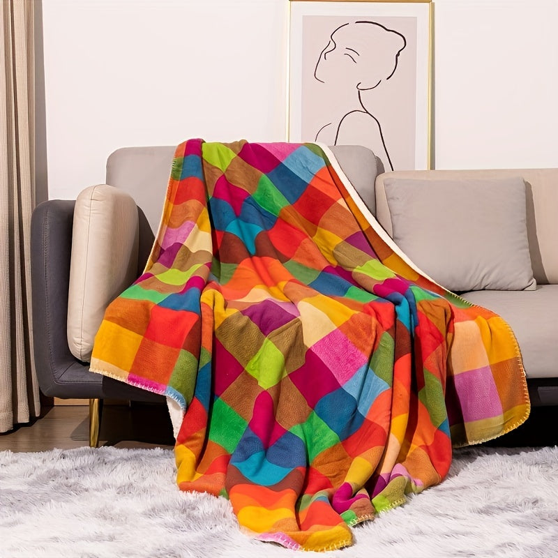 Blanket on sofa