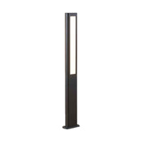 Full length view of the Mairo path light and its ground plate on a plain white background
