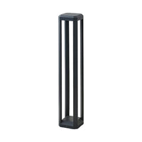 Feryn anthracite open frame path post light 80 cm tall on a plain white background