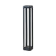 Feryn anthracite open frame path post light 80 cm tall on a plain white background