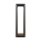 Ryda open frame bollard light in anthracite die-cast aluminium on a plain white background
