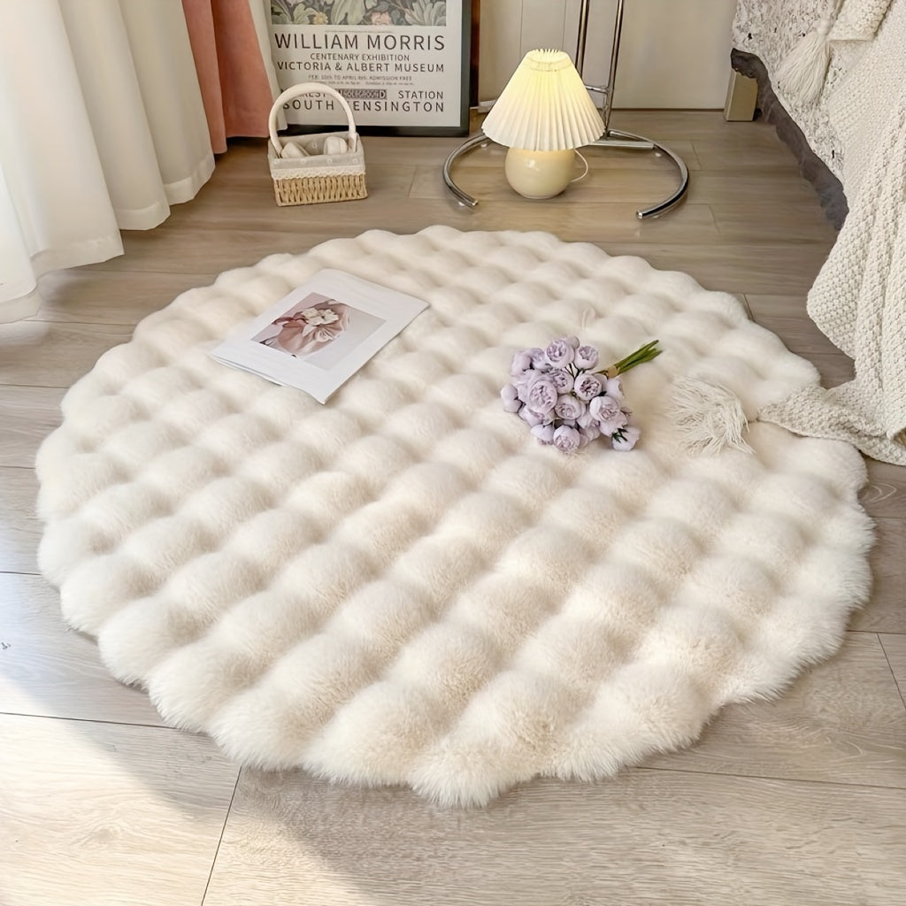 Cloud Comfort Round Bubble Rug 90cm