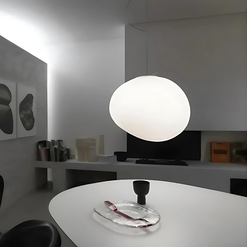 Glass Pebble Pendant Light