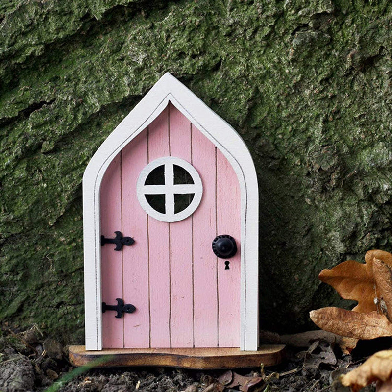 Wooden Mini Elf Door 18cm