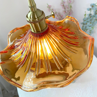 Glass Flower Pendant Light 23cm