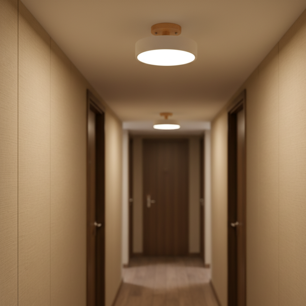 Acorn flush mount ceiling light detail