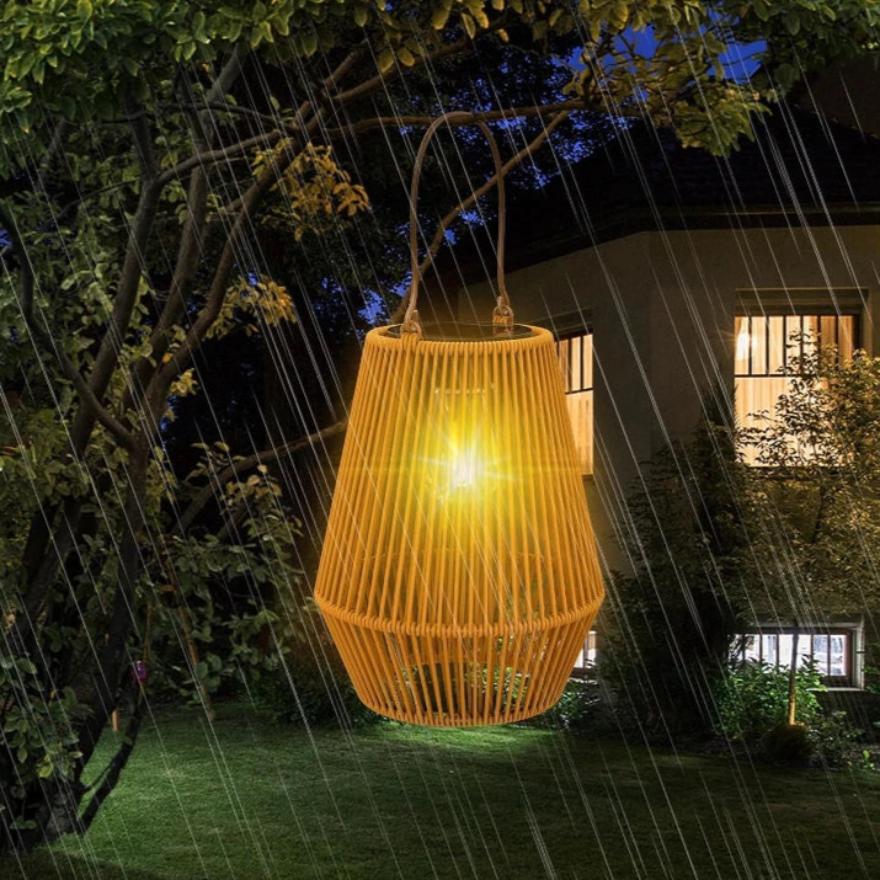 Alpho Handwoven Solar Garden Lantern