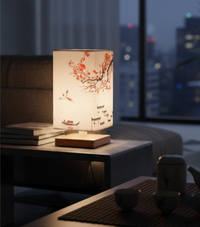 Bamboo & Fabric Table Lamp