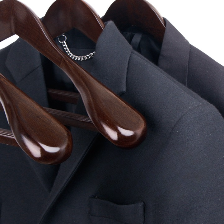 Oaklee Solid Wood Hangers, Set of Four