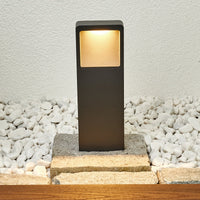 Leyo Pedestal Path Light in anthracite on a white background