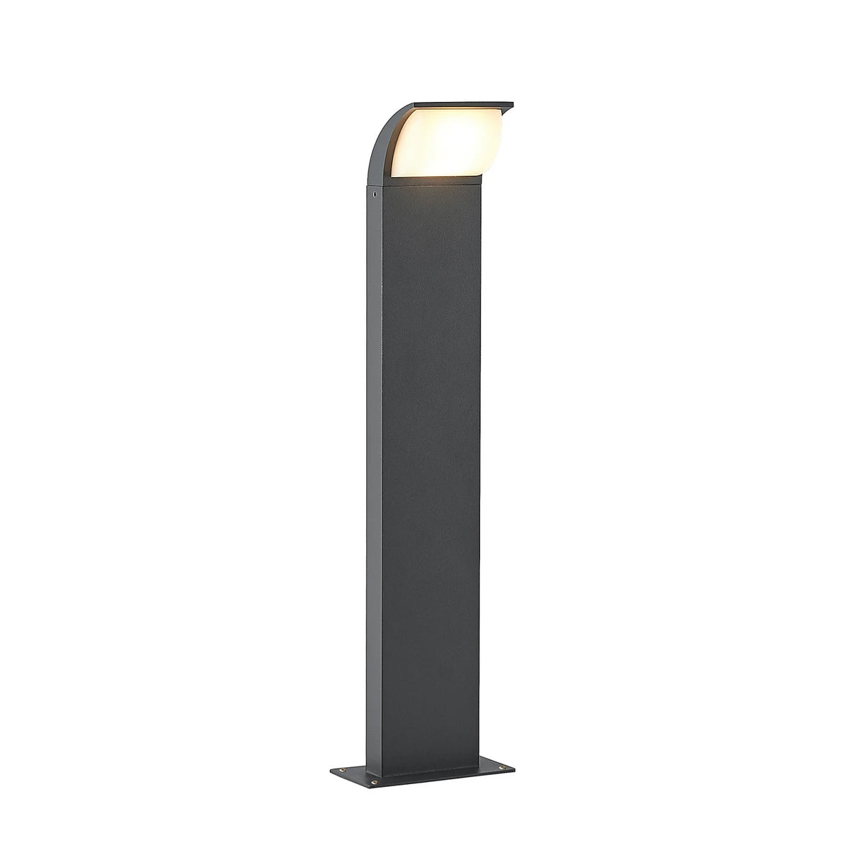 Tilo pedestal path light in anthracite on a plain white background