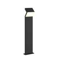 Havo Tall Path Light in anthracite aluminium on a plain white background, angled head lit warm white