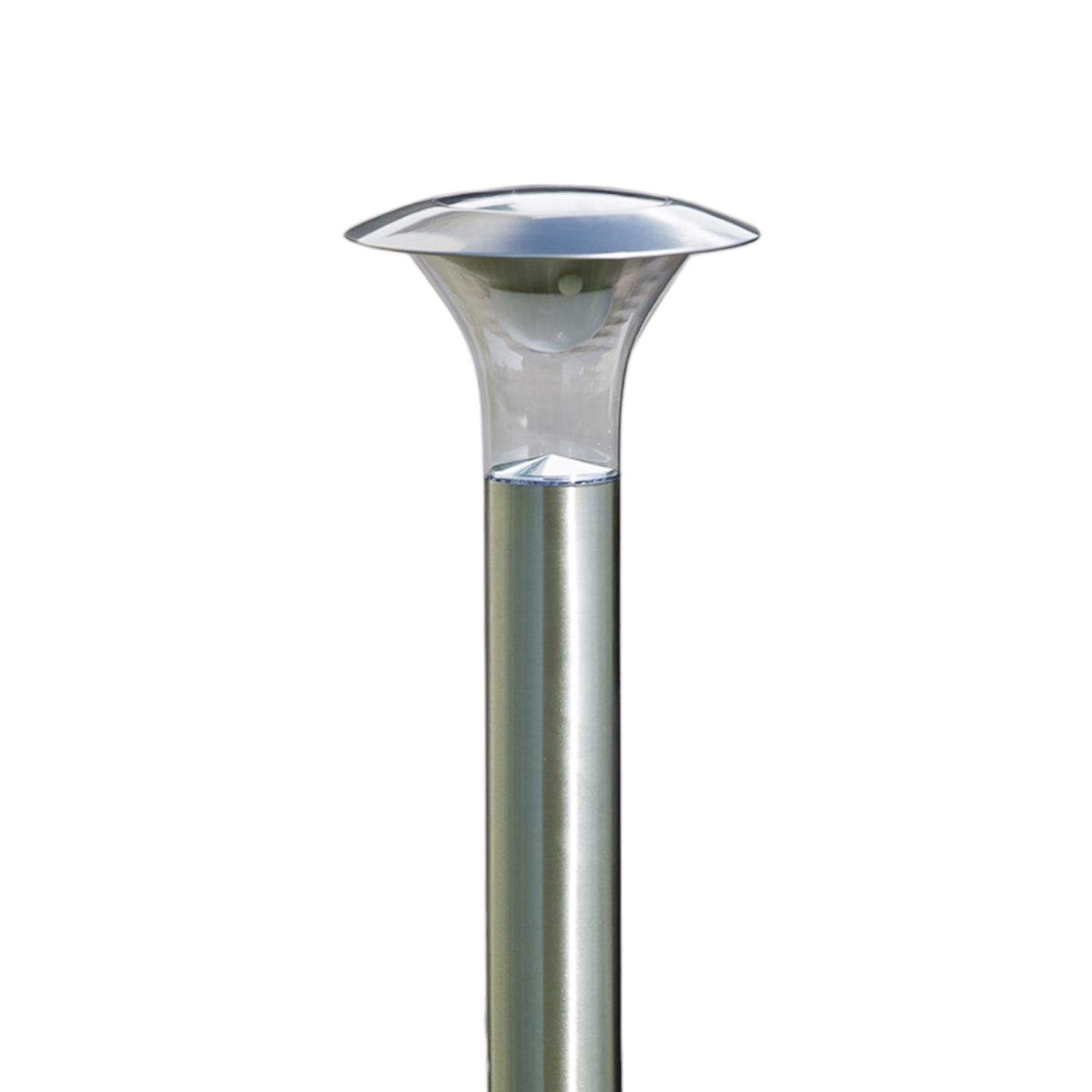 Pointed ground spike of the Jolo solar spike light that pushes into soil by hand