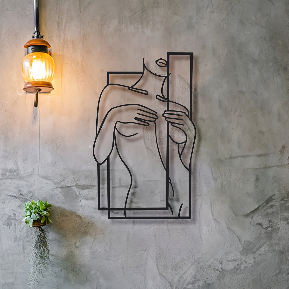 Linear Metal Wall Art 50 x 70cm