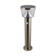 Anjo Solar Pedestal Light on a plain white background showing the stainless steel post and clear head