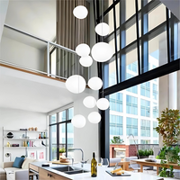 Glass Pebble Pendant Light