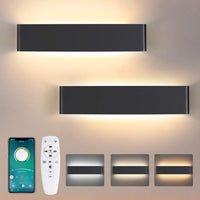 Linear Aluminium Wall Light 40cm