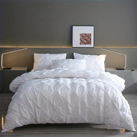 Pinch Pleat Duvet Cover Set