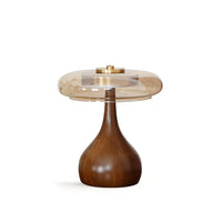 Andi Brass and Walnut Table Lamp