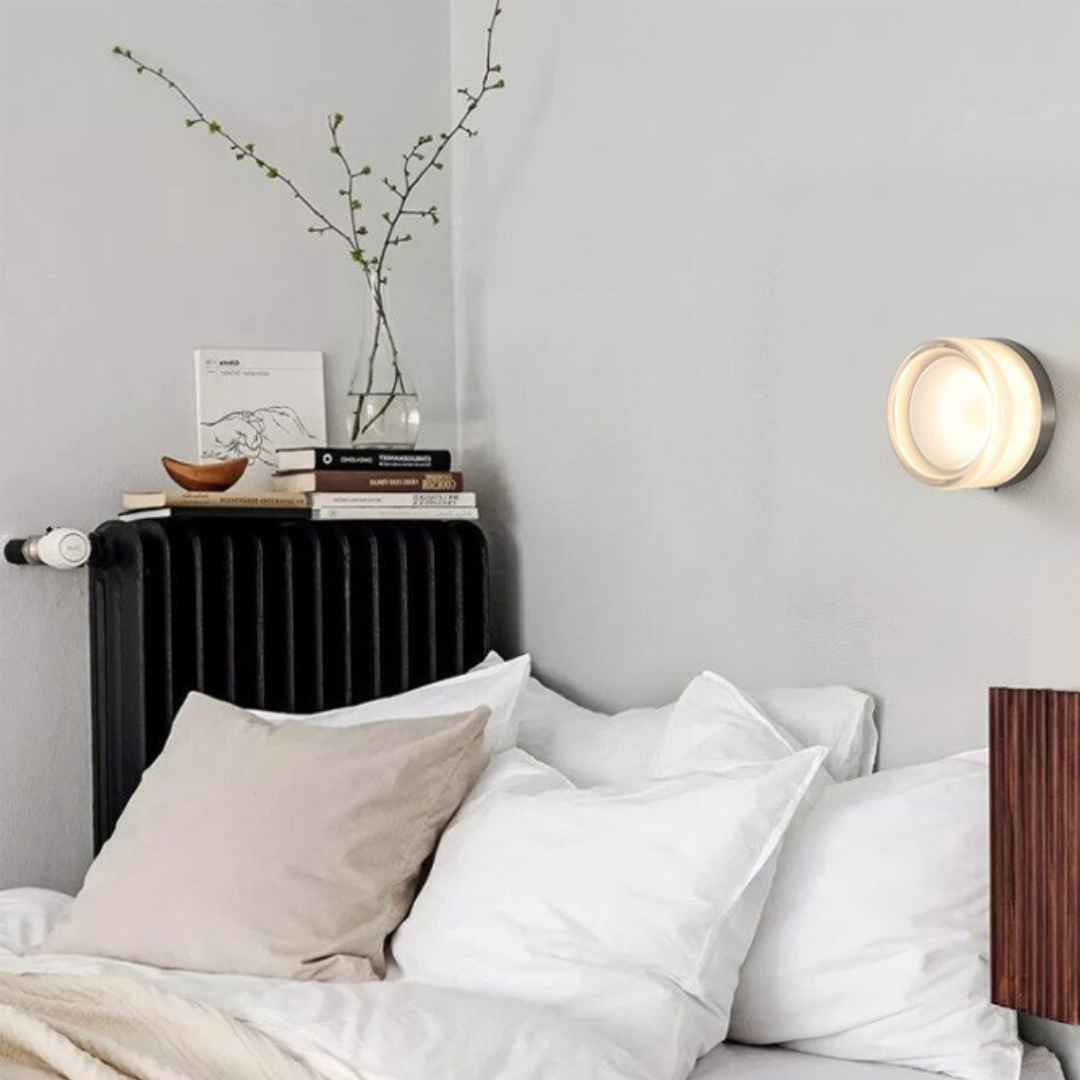 Disc Glass LED Wall Sconce 14cm