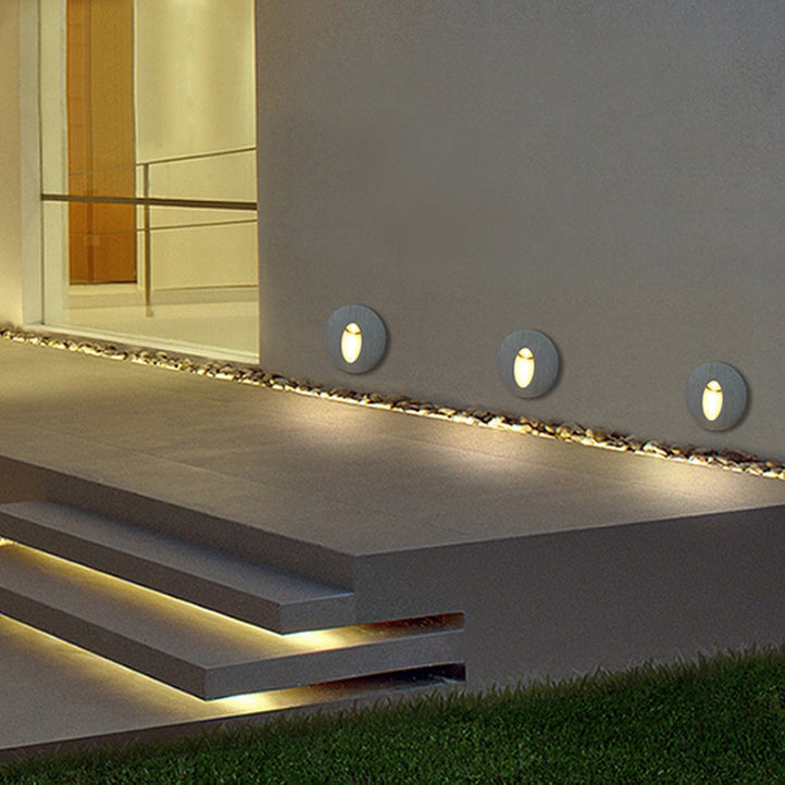 Compact Aluminium Wall Light 8cm
