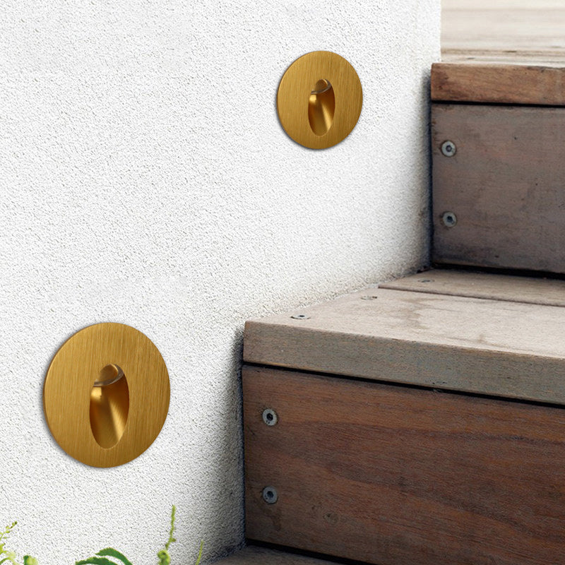 Compact Aluminium Wall Light 8cm