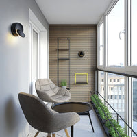 Rotating Disc Wall Light 14cm