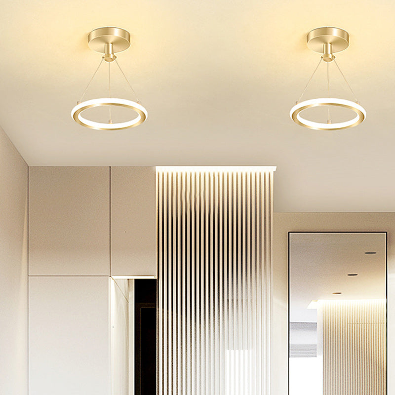 Ceiling light in hallway