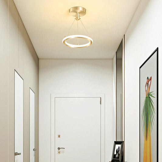Nordic Semi-Flush Corridor Ceiling Light