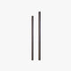 Granto black linear wall light bars shown unlit on a white background